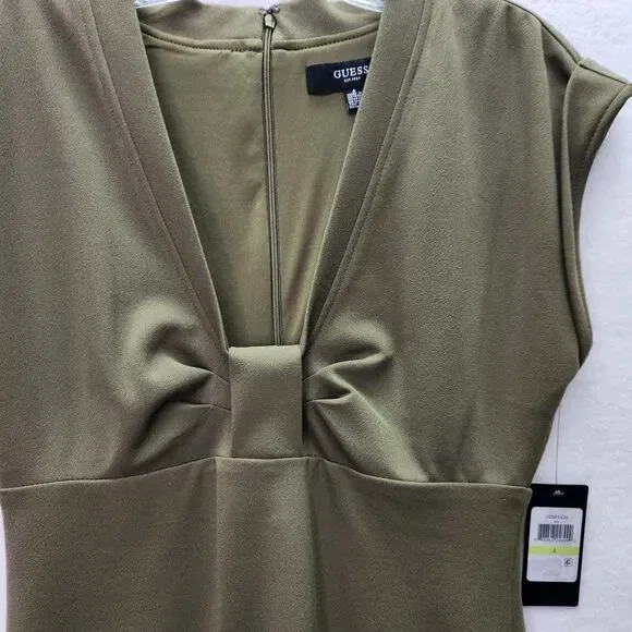 Guess Olive Green Midi Dress - Picture 12 of 13